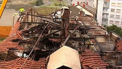 Atendidas 14 personas por inhalación de humo por un incendio en un edificio de Bilbao