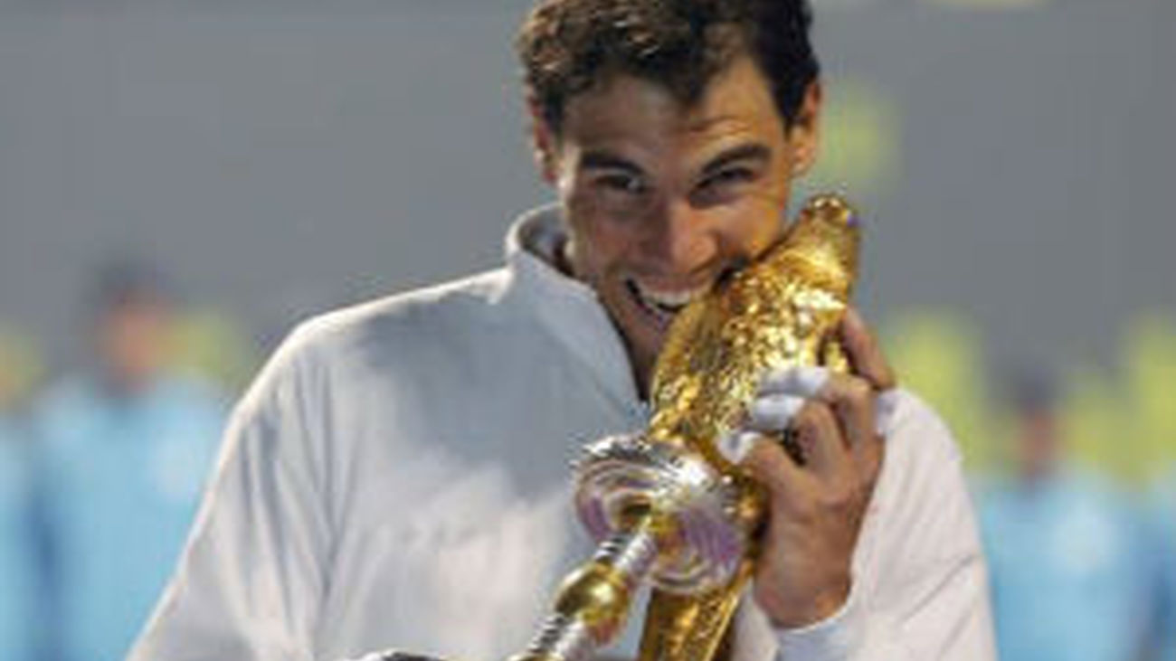 Rafa Nadal, campeón en Doha