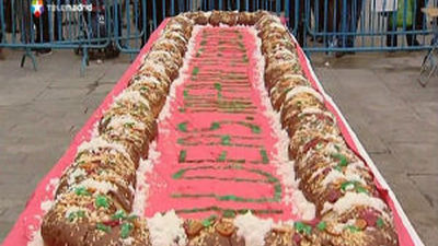 Un roscón de 1.500 kilos para ayudar a la infancia