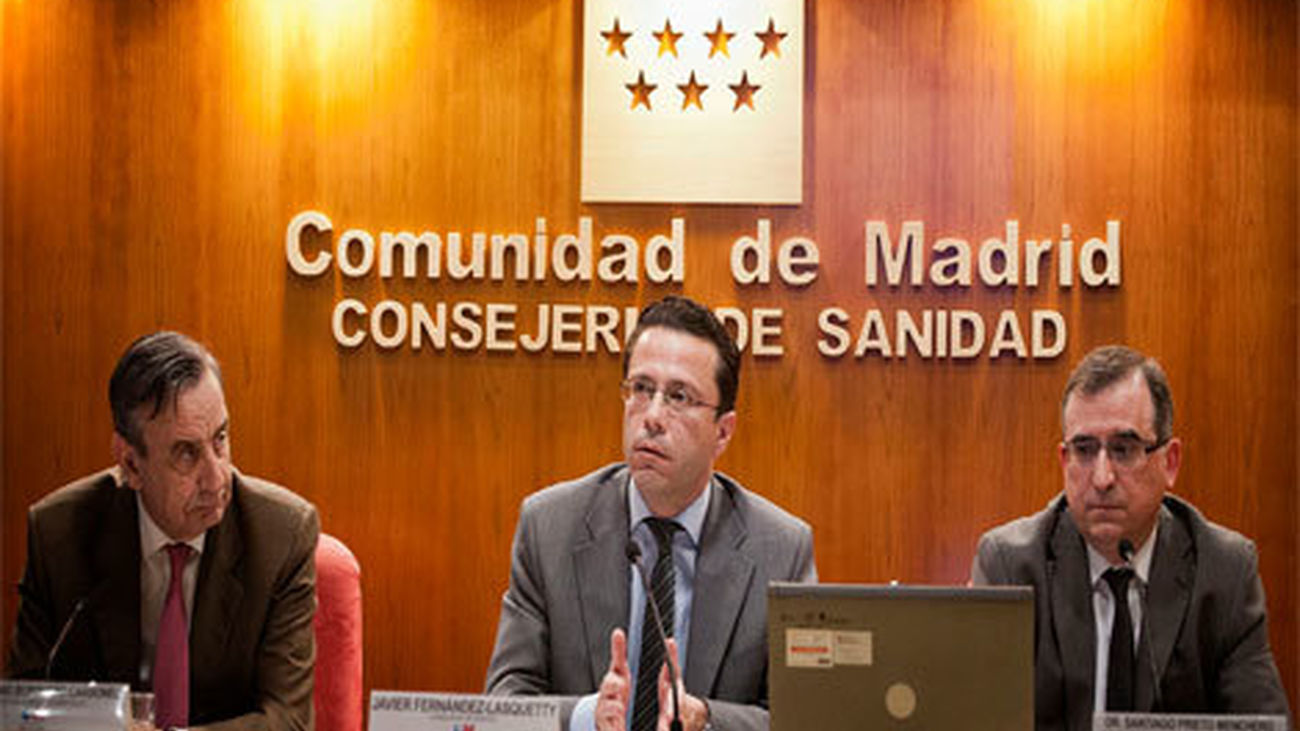 Javier Fernández-Lasquetty en la rueda de prensa