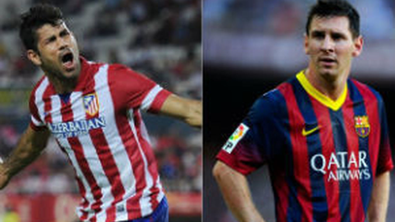 Diego Costa y Leo Messi