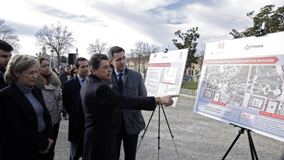 González presenta las obras de acondicionamiento del acceso norte a Aranjuez