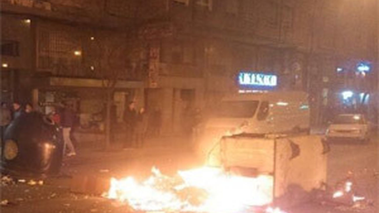 Detenidas 17 personas por los disturbios registrados en Burgos