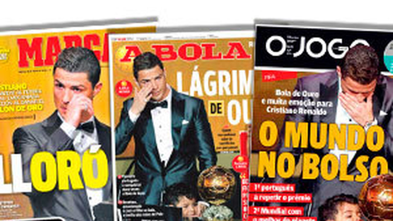 Cristiano llena las portadas con su Balón de Oro