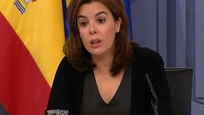 Sáenz de Santamaría almuerza con Duran Lleida en el Palacio de la Moncloa