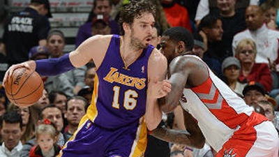 Gasol lidera la segunda victoria consecutiva de los Lakers