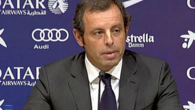Rosell dimite; Bartomeu, presidente hasta 2016