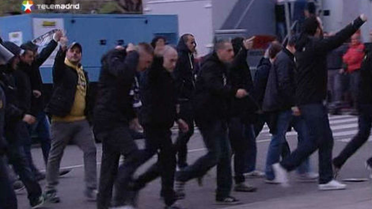 Detenidos siete miembros de Ultra Sur por agredir a tres hinchas del Frente Atlético