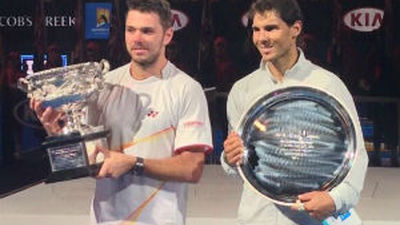 Wawrinka gana el Open de Australia a un lesionado, pero bravo Nadal