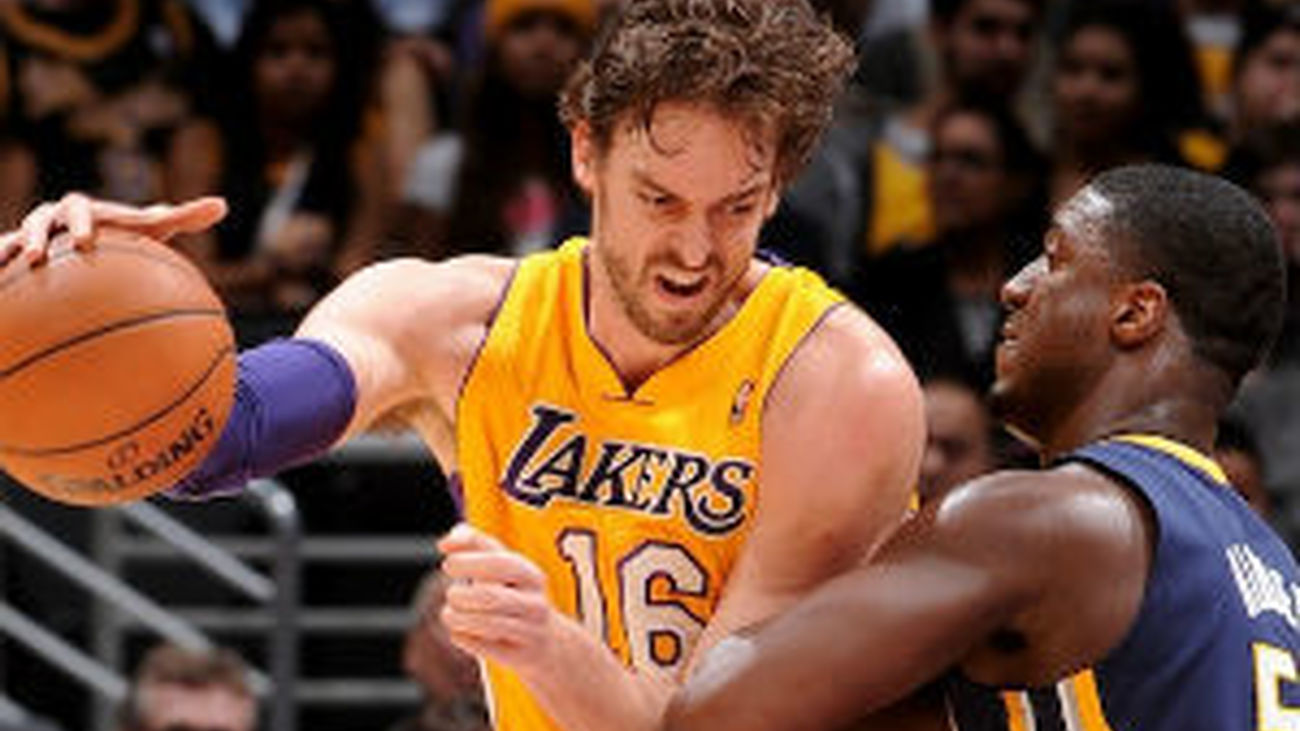 Pau Gasol, ante Pacers
