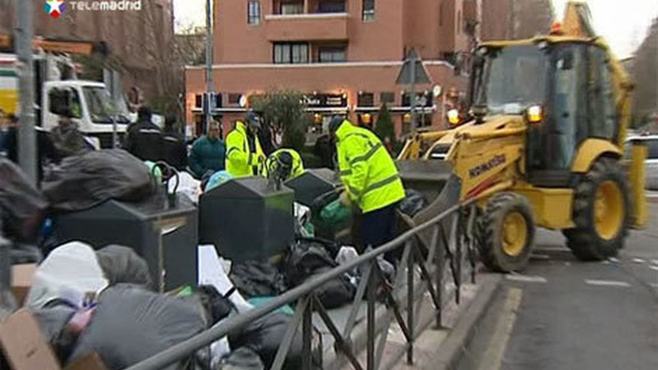 Recogida de basuras por Tragsa en Alcorcón