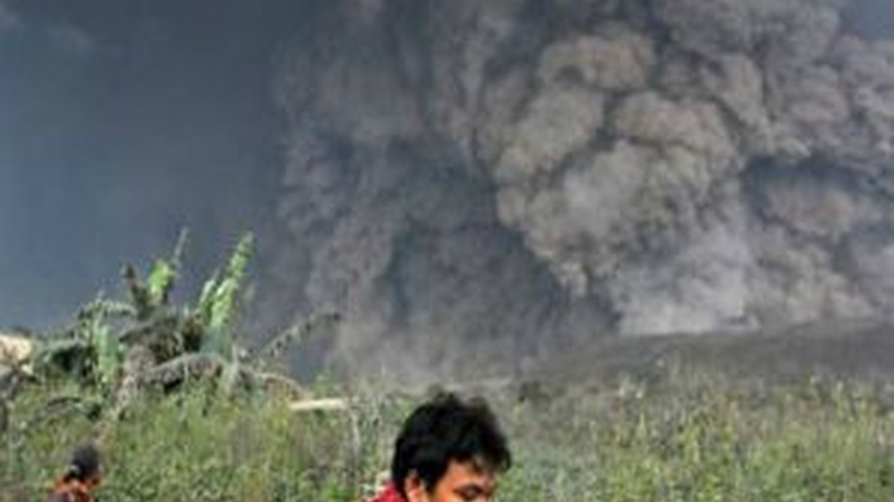 Volcán en Indonesia