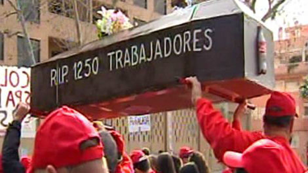 Protestas ERE de Coca-Cola