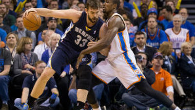 Ibaka, superior a Marc Gasol y Calderón, un decisivo doble-doble
