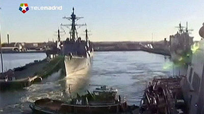 El primer destructor del escudo antimisiles arriba a Rota