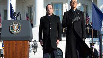 Obama: EEUU y Francia trabajarán "hombro con hombro" por la seguridad mundial