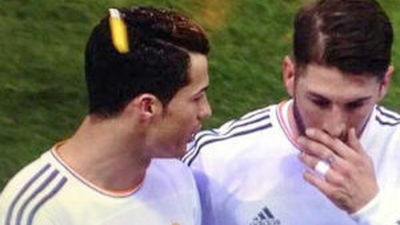 Mecherazo en la cabeza de Cristiano