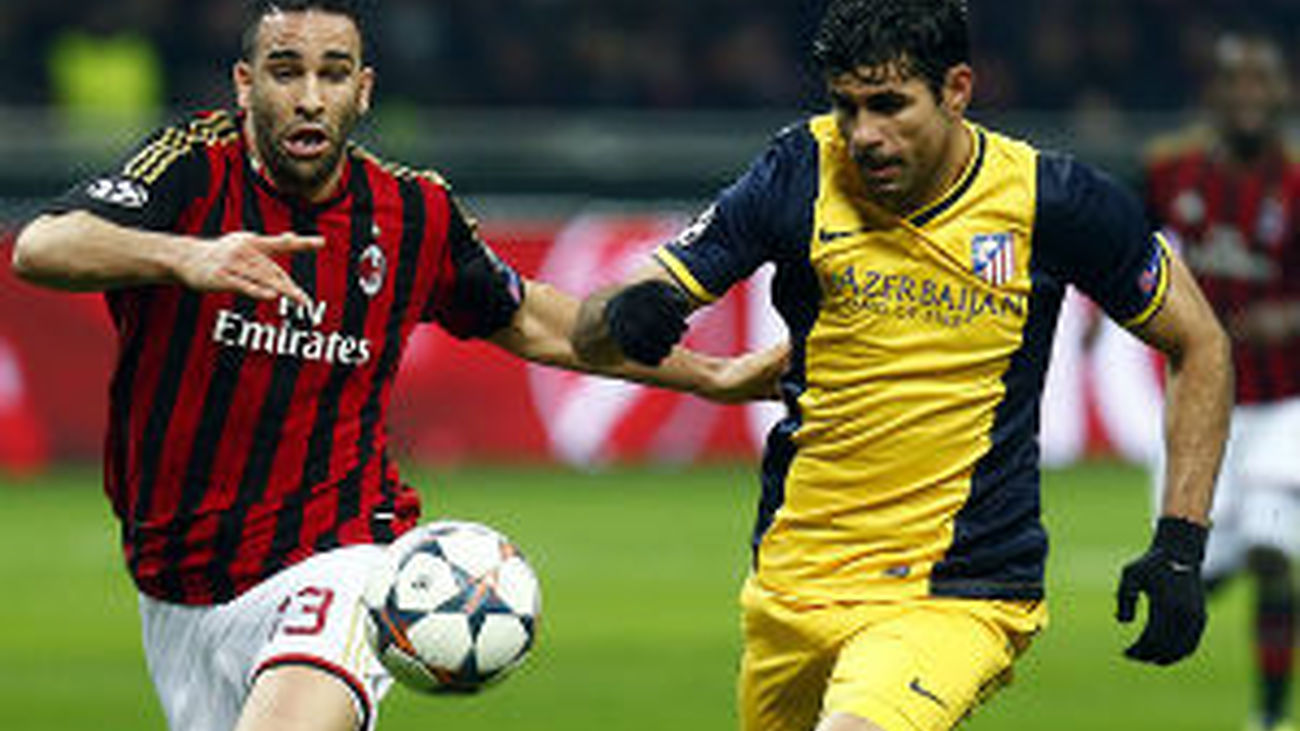 Diego Costa ante el Milan