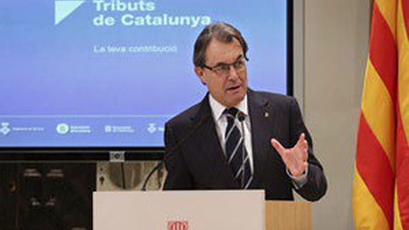 Artur Mas en la presentación de Tributs de Catalunya