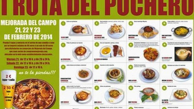 Mejorada del Campo ofrece su arte culinario en la 'I Ruta del Puchero'