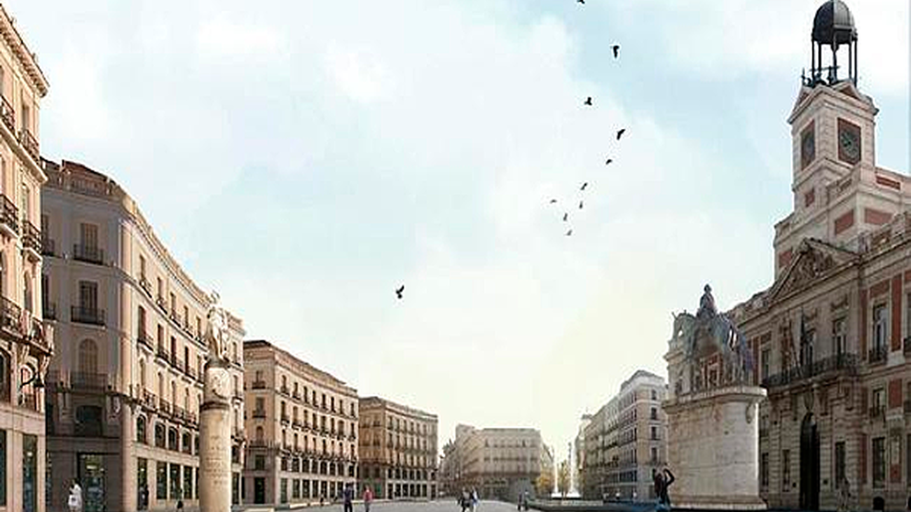 El sol del Membrillo, de Linazaroso y Sánchez, proyecto ganador del concurso de remodelación de la Puerta del Sol