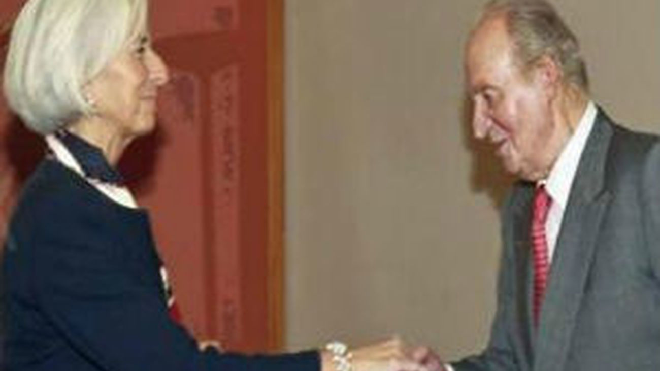 Don Juan Carlos y Cristine Lagarde