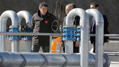 González visita la ampliación de la depuradora de Tres Cantos, que triplica su capacidad