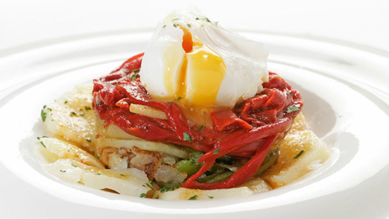 Bacalao asado con ajoarriero y su pill pill