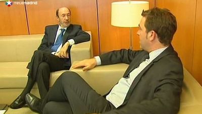 Rubalcaba recibe a Roberto Jiménez tras la crisis del PSN