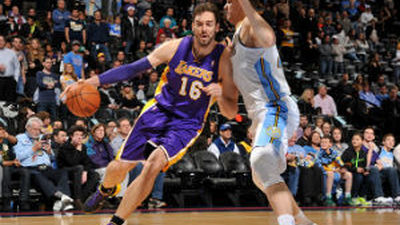 Lakers naufraga a pesar de los 27 puntos de Gasol