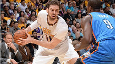 Pau Gasol culmina el triunfo de Lakers sobre Oklahoma