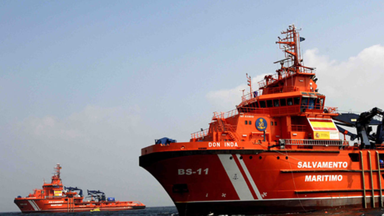 Rescatadas 59 personas, entre ellas un bebé, en una patera al sur de Gran Canaria