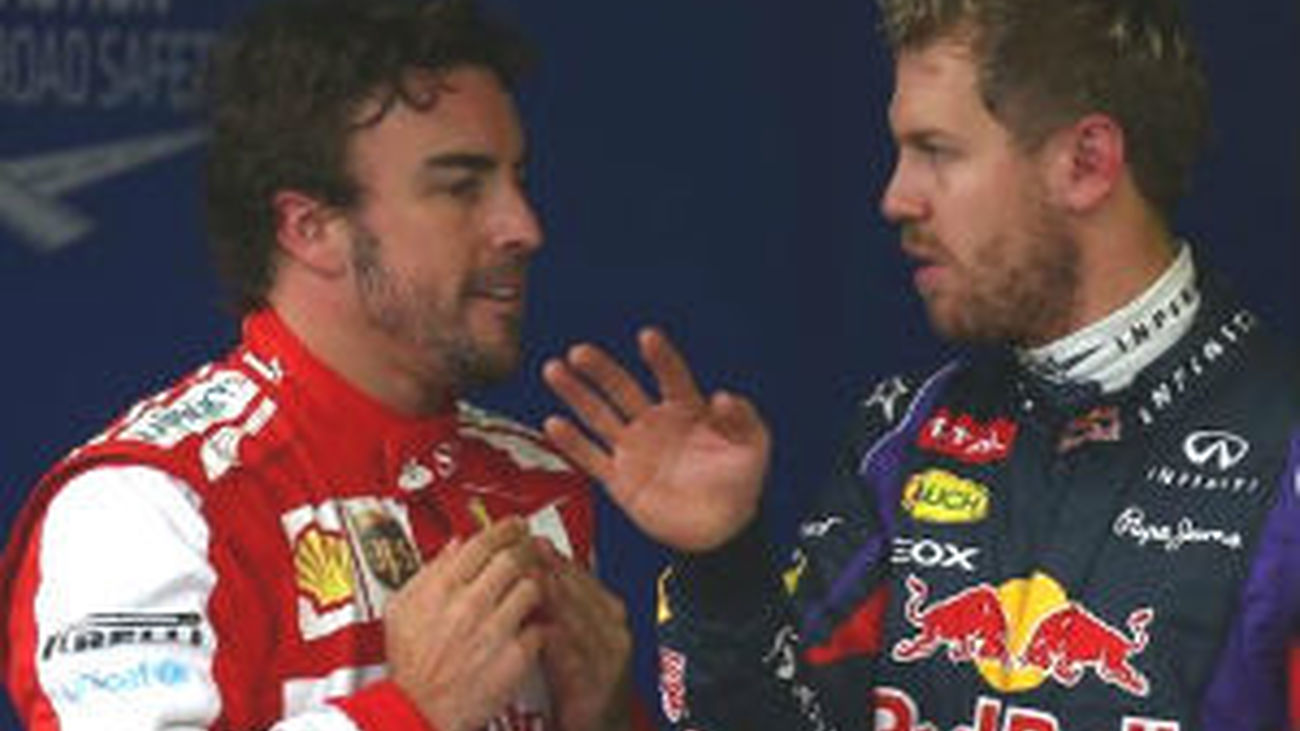 Fernando Alonso y Sebastian Vettel