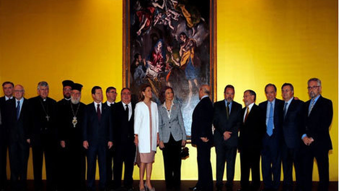 La reina en la exposición de El Greco