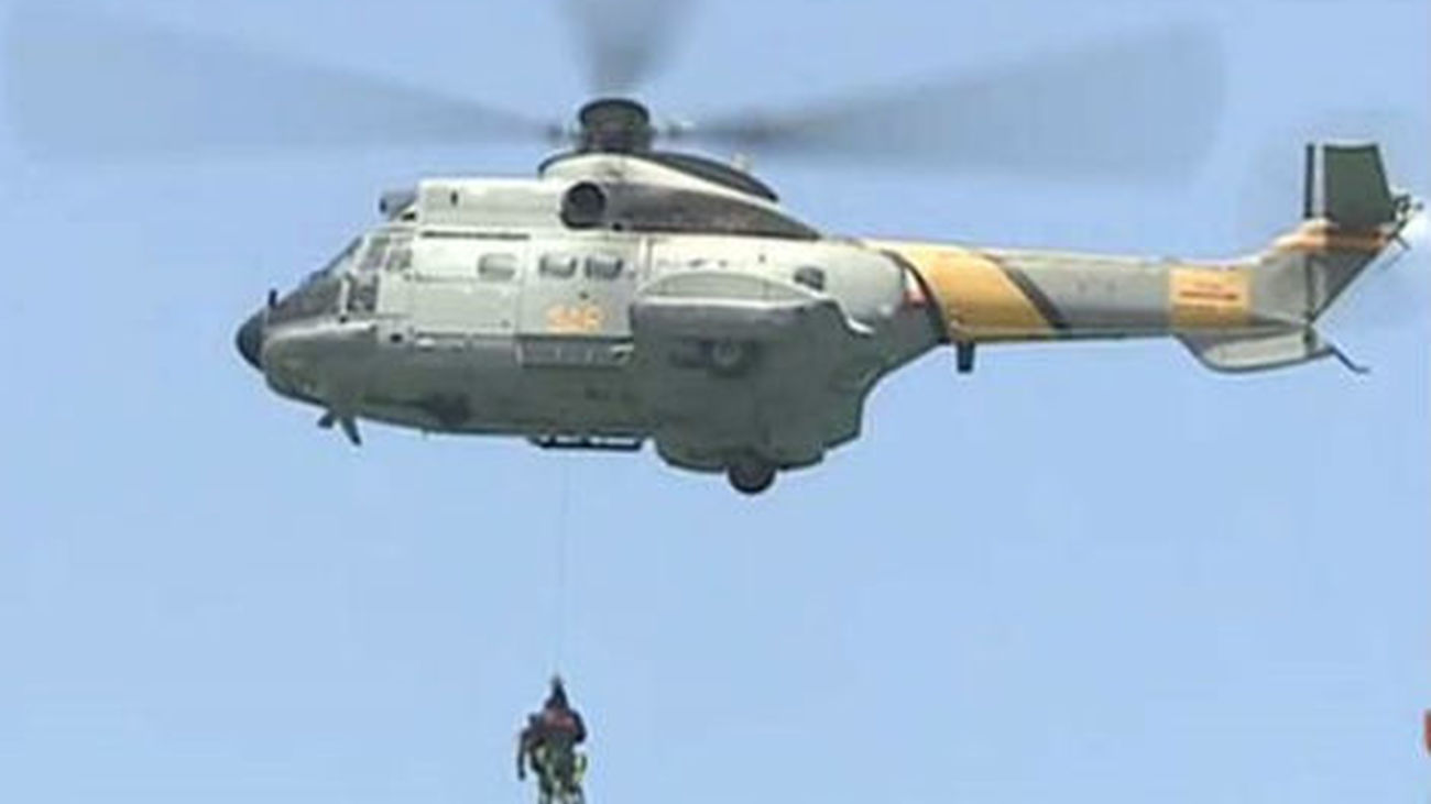 Cuatro desaparecidos al caer al mar un helicóptero del Ejército en Fuerteventura