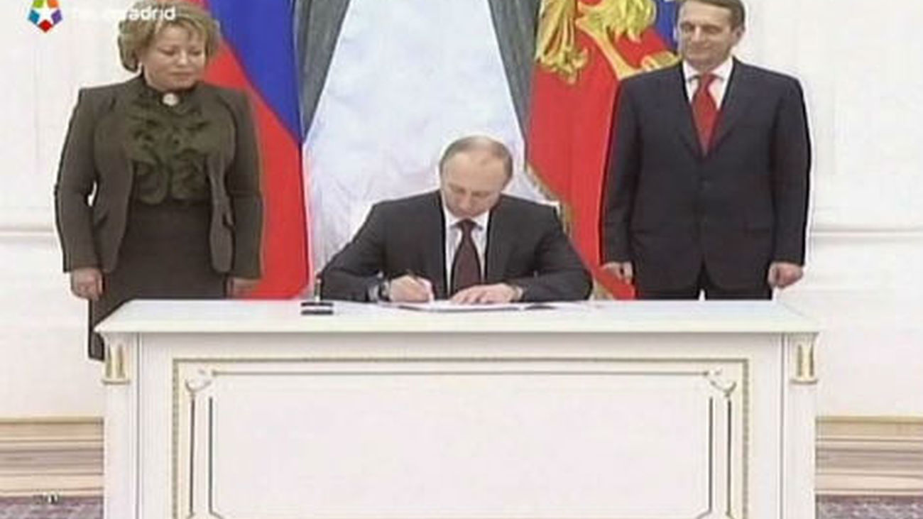 Putin promulga la incorporación de Crimea y Sebastopol a Rusia
