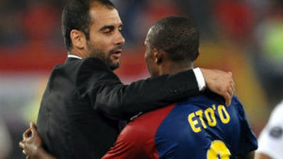 Eto'o: "Le dije a Guardiola, ¿usted no es normal, no?