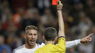 Un partido de sanción para Sergio Ramos