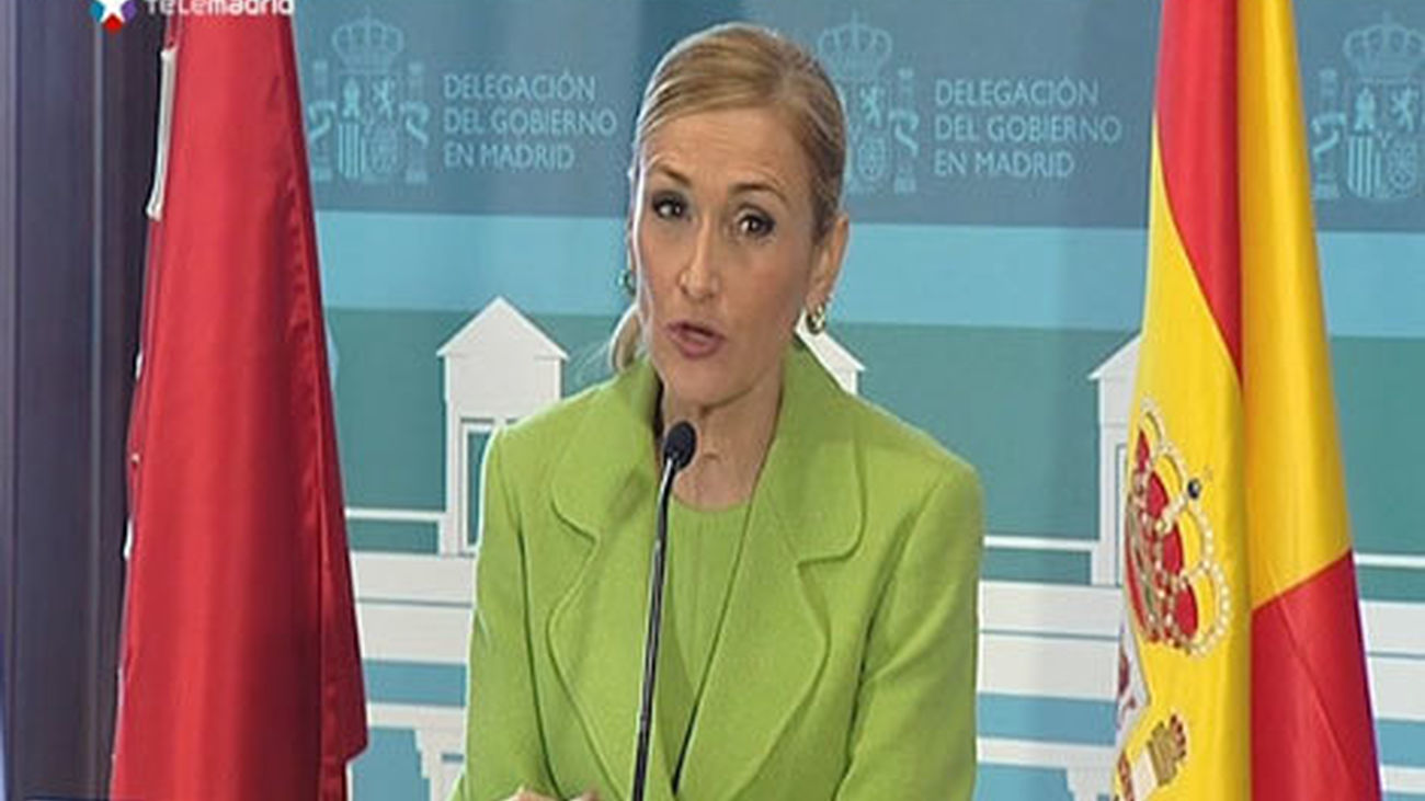 La delegada del Gobierno, Cristina Cifuentes