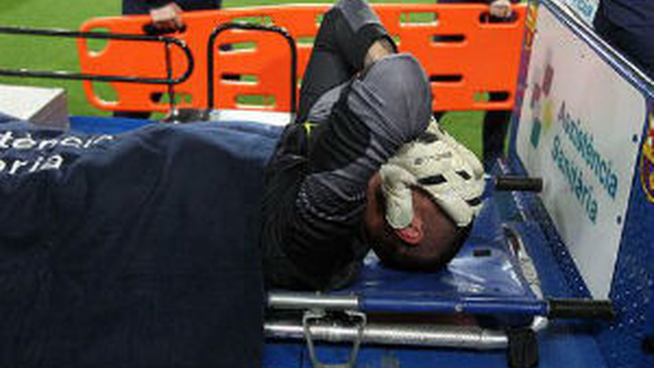 Valdés, seis meses de baja por la rotura del cruzado anterior