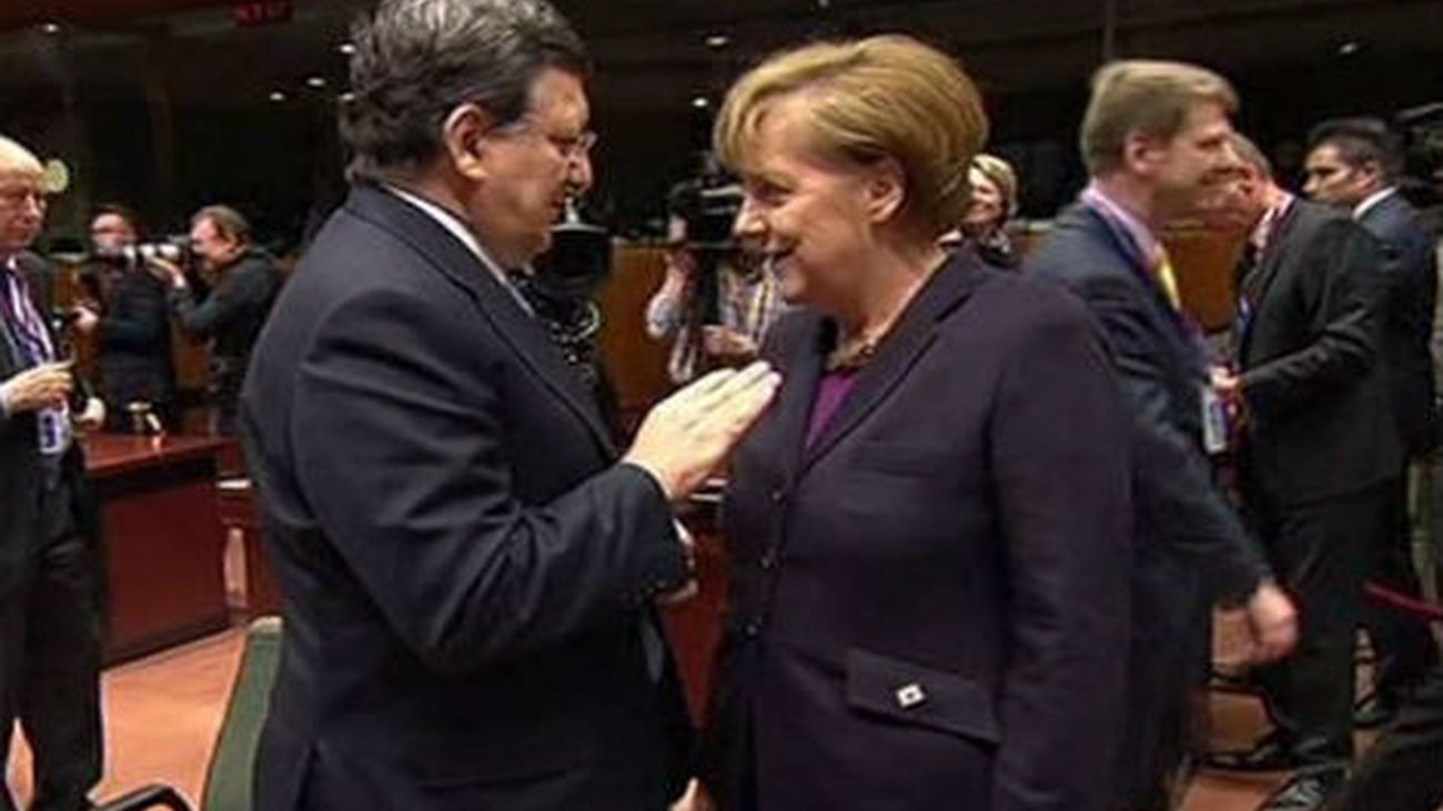 Barroso y Merkel