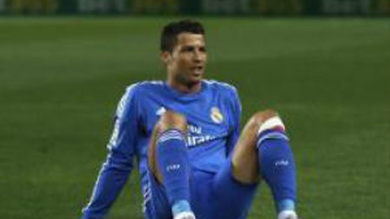 La rodilla de CR7 preocupa en el Real Madrid