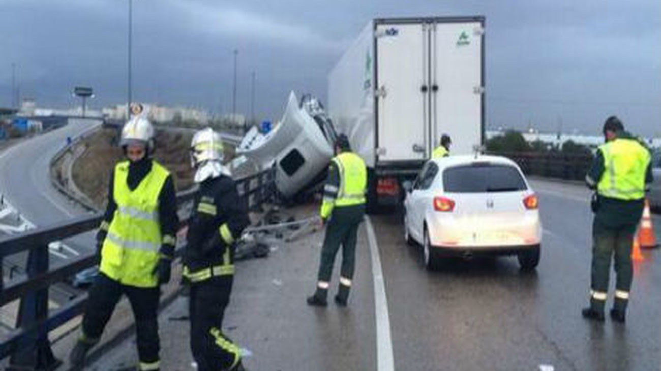 Accidente de tráfico en la A4 a la altura de Getafe