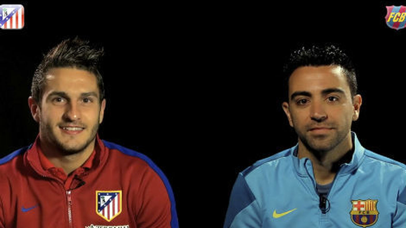 Koke y Xavi, cara a cara