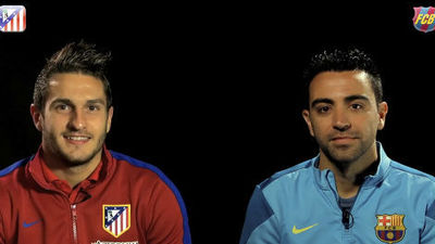 Koke y Xavi, cara a cara