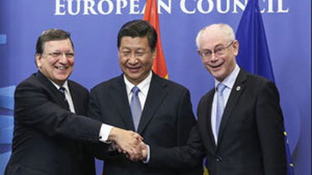 Barroso,  Xi Jinping y Van Rompuy