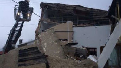 Se derrumba un chalet en Becerril de la Sierra