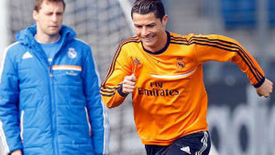 Cristiano vuelve a entrenarse con la vista puesta en Dortmund