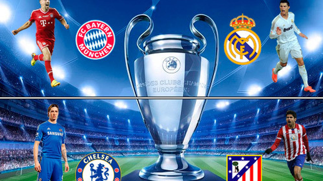 Real Madrid-Bayern Munich y At. Madrid-Chelsea, semifinales