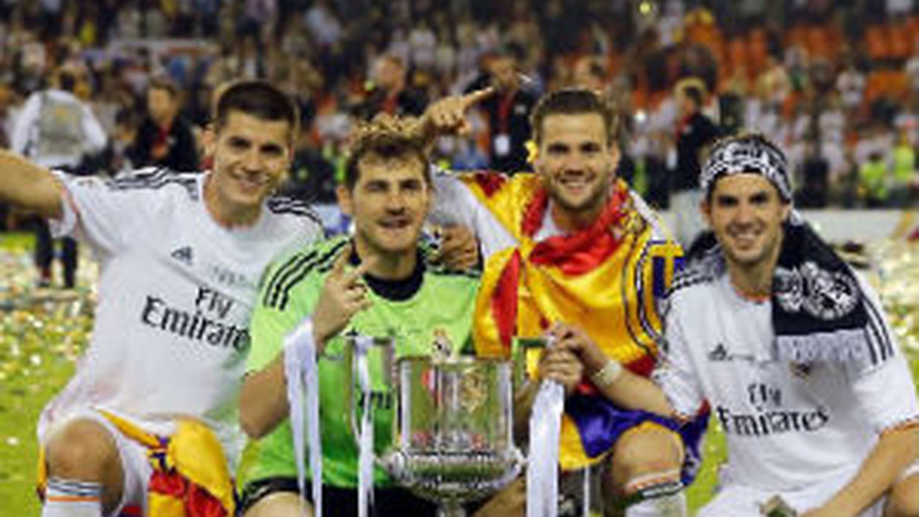 Celebración del título de Copa del Real Madrid